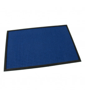 Textilní gumová vstupní rohož Bump modrá - 90 x 60 x 0,8 cm