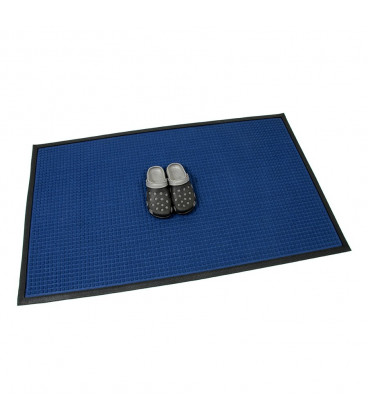 Textilní gumová vstupní rohož Bump modrá - 150 x 90 x 0,8 cm