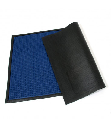 Textilní gumová vstupní rohož Bump modrá - 150 x 90 x 0,8 cm