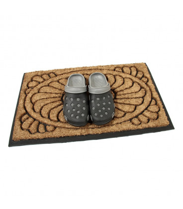 Kokosová čistící vstupní rohož Bloom - 75 x 45 x 2,2 cm