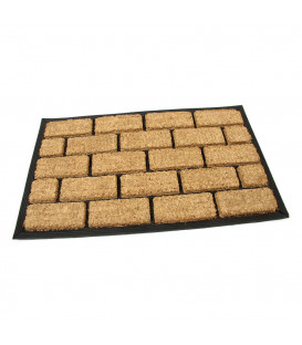 Kokosová čistící vstupní rohož Bricks - 75 x 45 x 2,2 cm