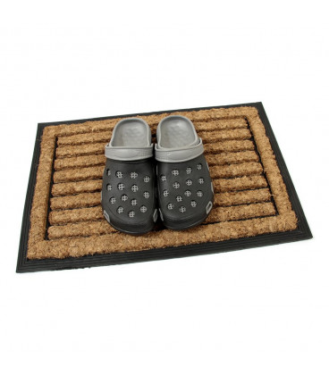 Vstupní kokosová čistící rohož Stripes - 60 x 40 x 2,2 cm