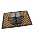 Kokosová čistící venkovní vstupní rohož Welcome - Rectangle - délka 40 cm, šířka 60 cm a výška 0,8 cm