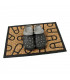 Kokosová čistící venkovní vstupní rohož Rectangle - Traces - délka 40 cm, šířka 60 cm a výška 0,8 cm