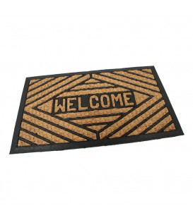 Kokosová čistící vstupní rohož Welcome Rhombus - 75 x 45 x 0,8 cm