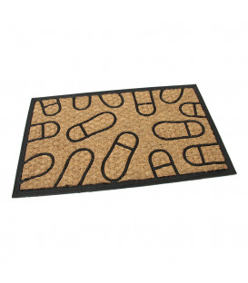 Kokosová čistící vstupní rohož Tracks - 75 x 45 x 0,8 cm