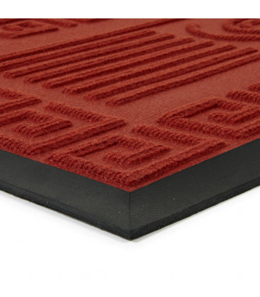 Vstupní textilní gumová čistící rohož červená Helix - 75 x 45 x 0,8 cm