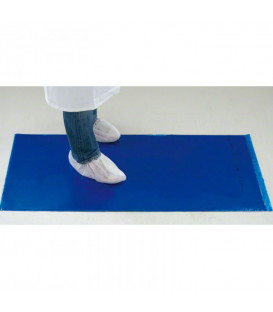 LEPÍCÍ HYGIENICKÁ ROHOŽ 45 x 90 CM, 10 SAD, MODRÁ