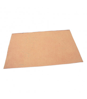 Vstupní a čistící vnitřní červená rohož Welcome - 75 x 45 x 0,3 cm