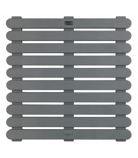 ŠEDÝ PLASTOVÝ SPRCHOVÝ ROŠT OUTDOOR, 55 X 55 CM, WENKO