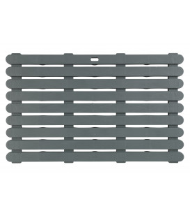 PLASTOVÝ SPRCHOVÝ A BAZÉNOVÝ ROŠT, ŠEDÝ, 80 X 50 CM, WENKO