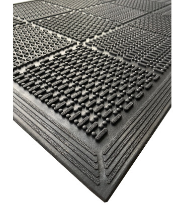 Odolná čistící gumová rohož Flow - 90 x 60 cm