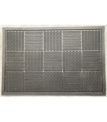 Odolná čistící gumová rohož Flow - 90 x 60 cm