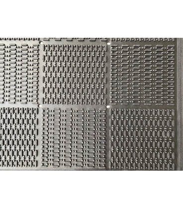 Odolná čistící gumová rohož Flow - 90 x 60 cm