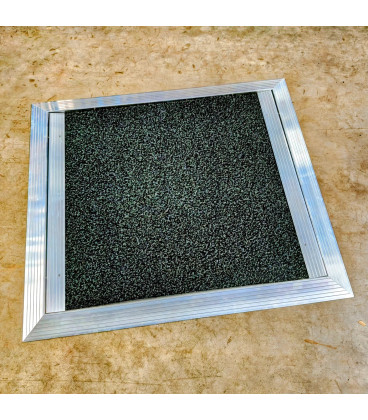 Nerezová hygienická dezinfekční rohož - 93 x 83 x 2 cm