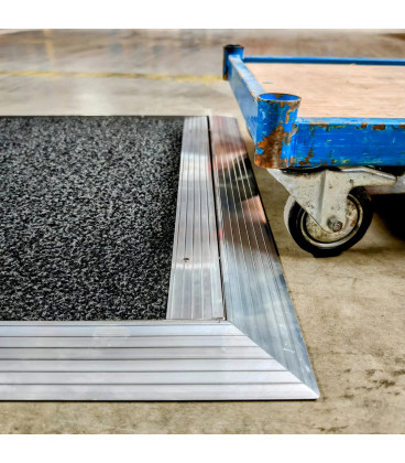 Nerezová hygienická dezinfekční rohož - 93 x 83 x 2 cm