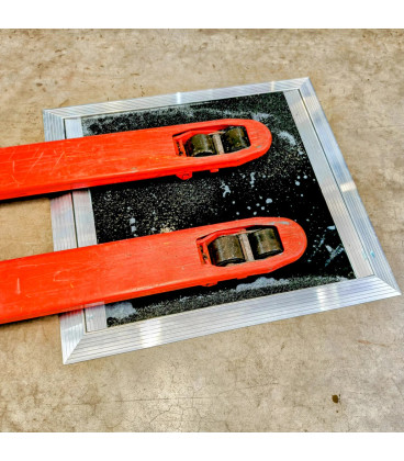 Nerezová hygienická dezinfekční rohož - 93 x 83 x 2 cm