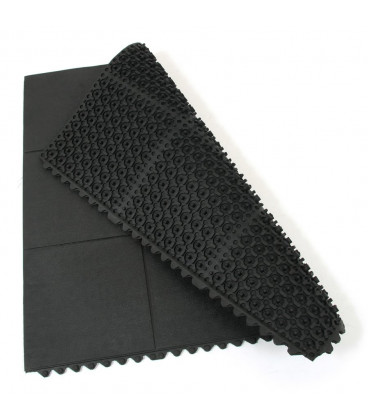 Gumová protiúnavová modulární rohož Rigid Tile - 91 x 91 x 1,4 cm