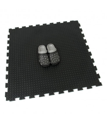 Zátěžová gumová protiúnavová podlaha s bublinkovým efektem - 100 x 100 x 1,7 cm