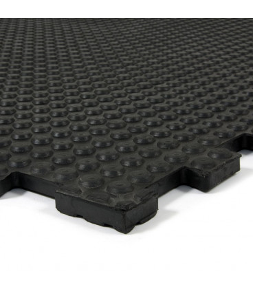 Zátěžová gumová protiúnavová podlaha s bublinkovým efektem - 100 x 100 x 1,7 cm