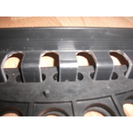 Gumová schodová rohož s lištou